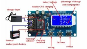 a representation of what a solar charge controller looks like